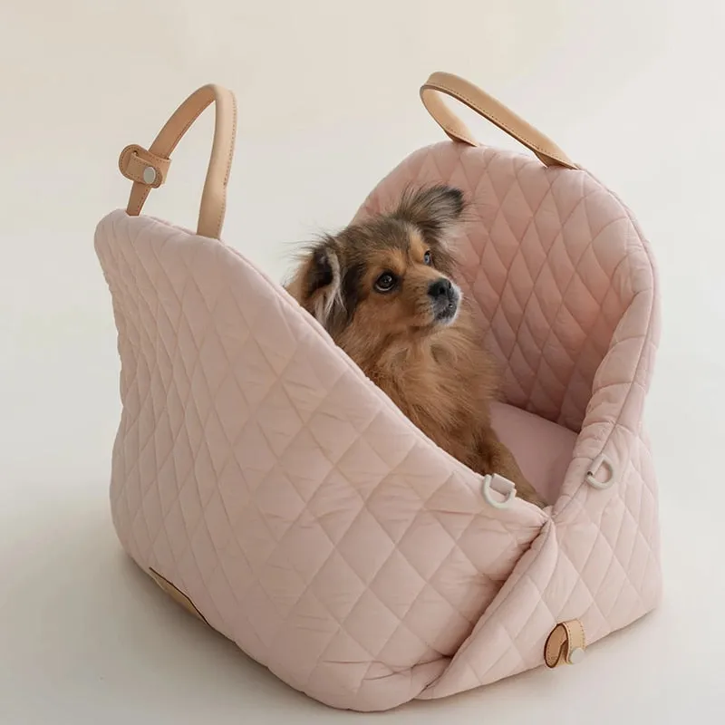 2024 New Luxury Pet Dog Carrier Bag Cat Tote Bag Travel Safety Dog Car Seat Detachable Pet Bed Nest Dog Accessories Pet Booster