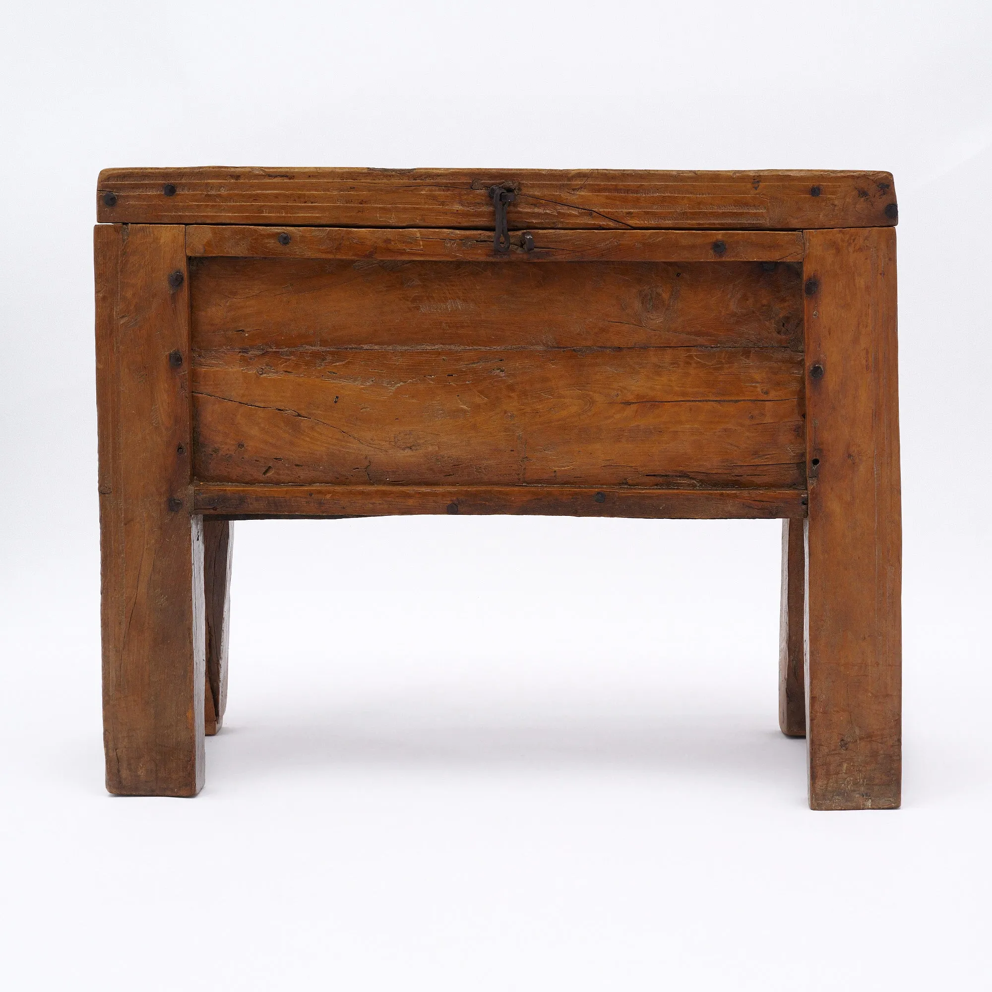 Antique “High Period” Wooden Trunk on Legs - ON HOLD