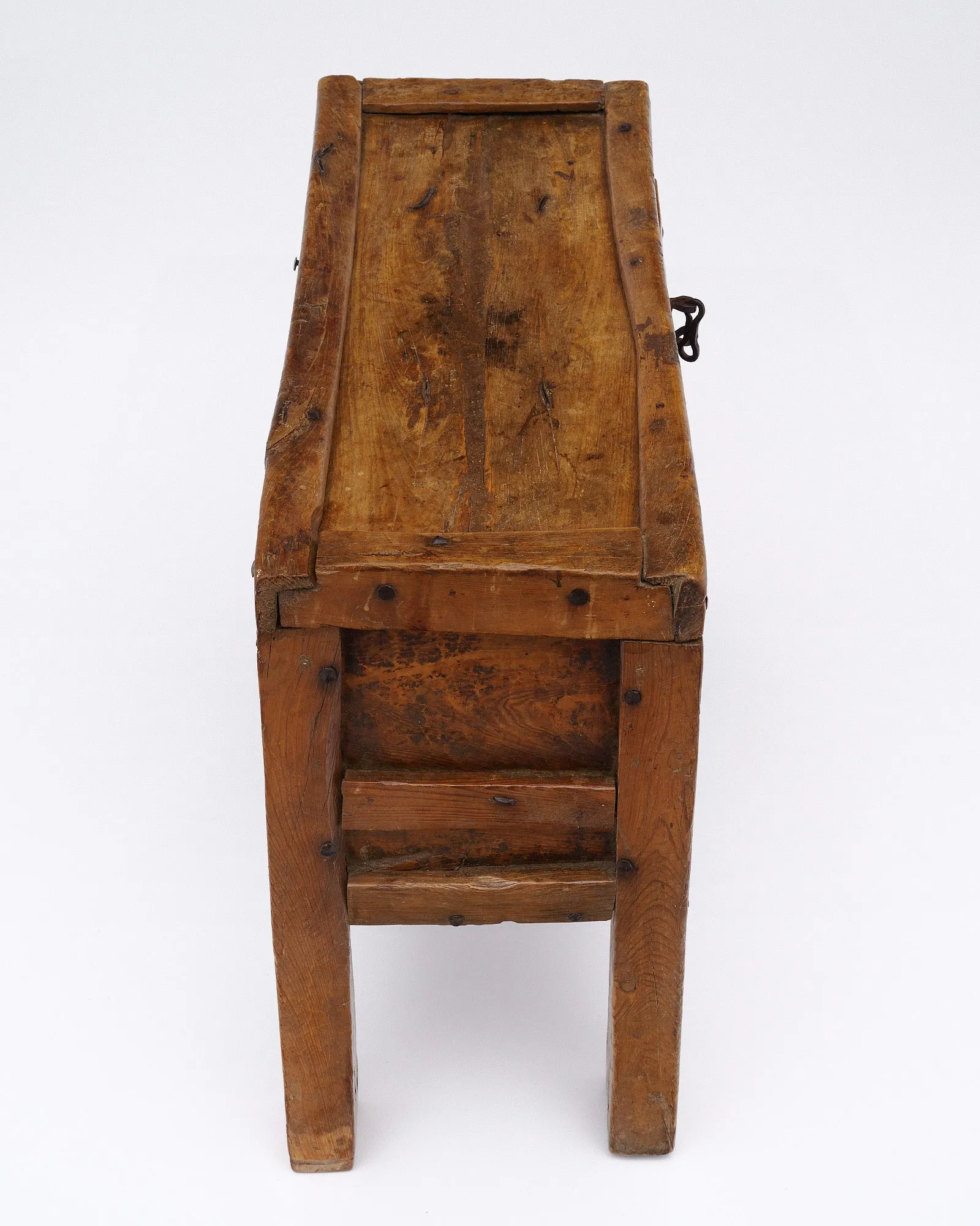 Antique “High Period” Wooden Trunk on Legs - ON HOLD