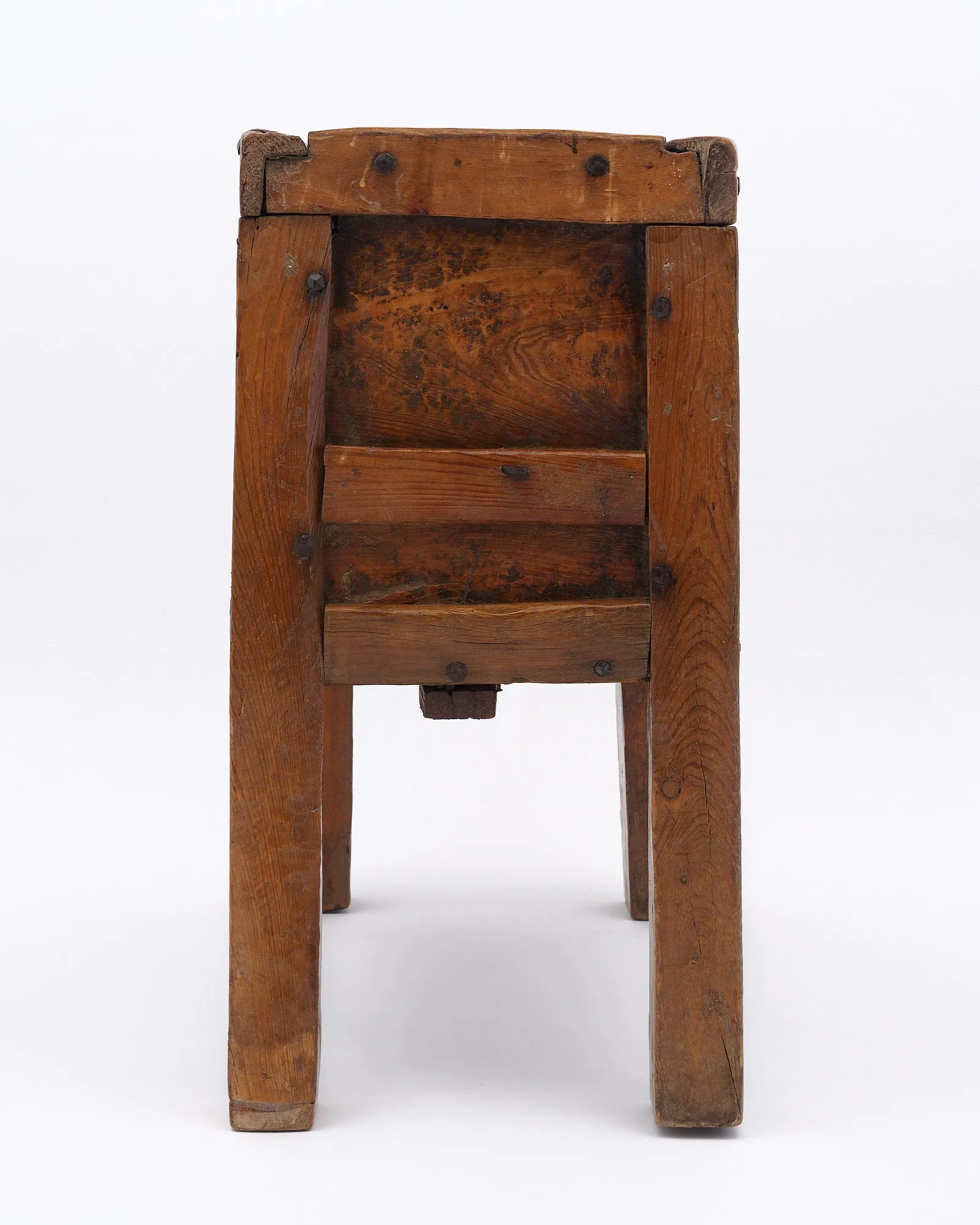 Antique “High Period” Wooden Trunk on Legs - ON HOLD
