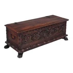 Antique Italian Marriage Trunk/Cassone