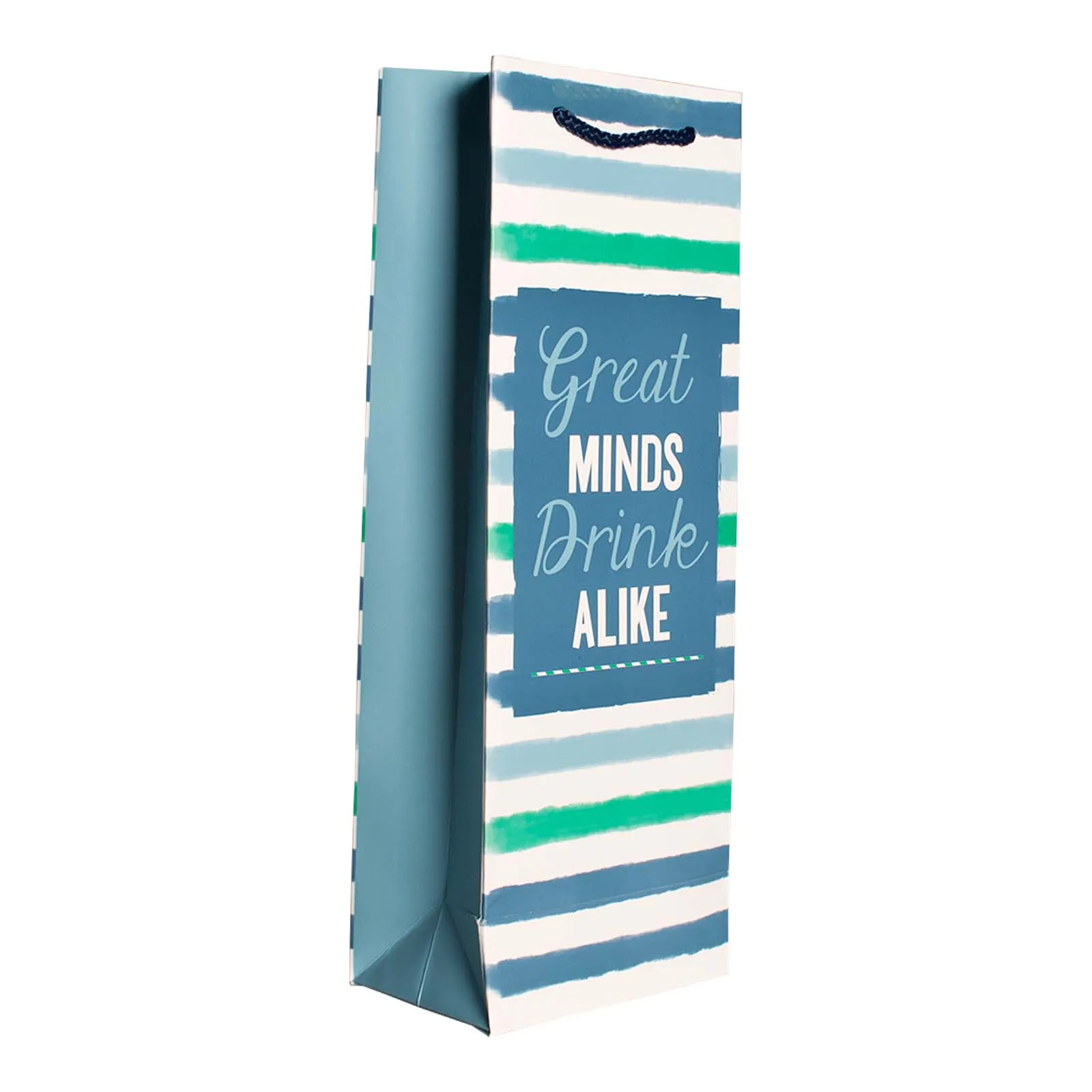 Blue Stripe Bottle Bag