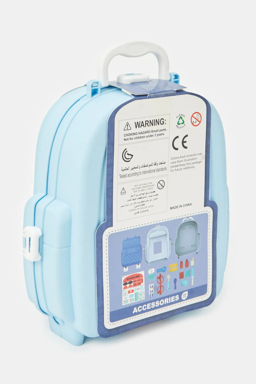 Boys Blue 2 In 1 School Bag Doctor