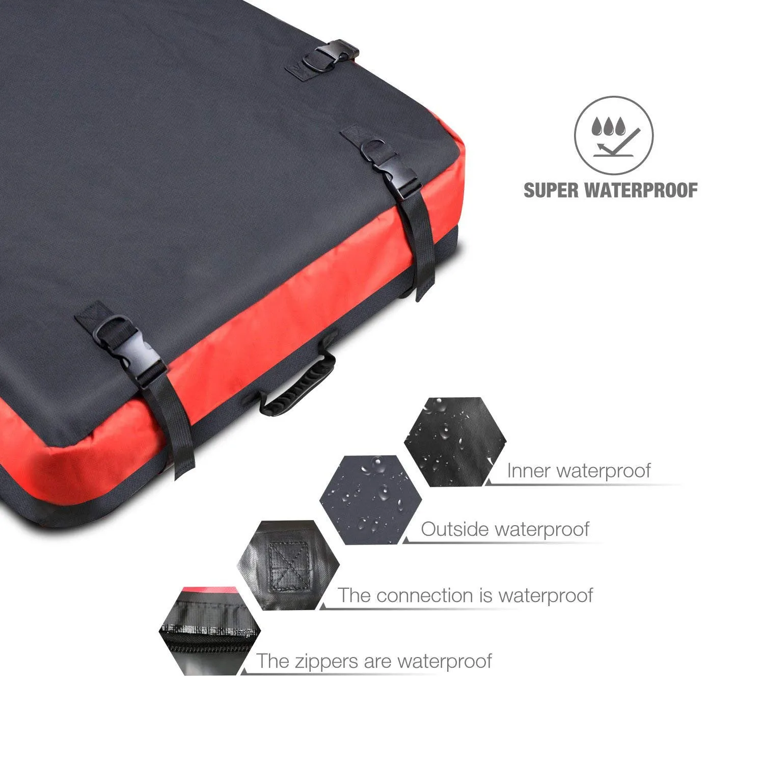 Car roof luggage bag Roof bag Waterproof off-road vehicle roof travel storage bag Storage bag