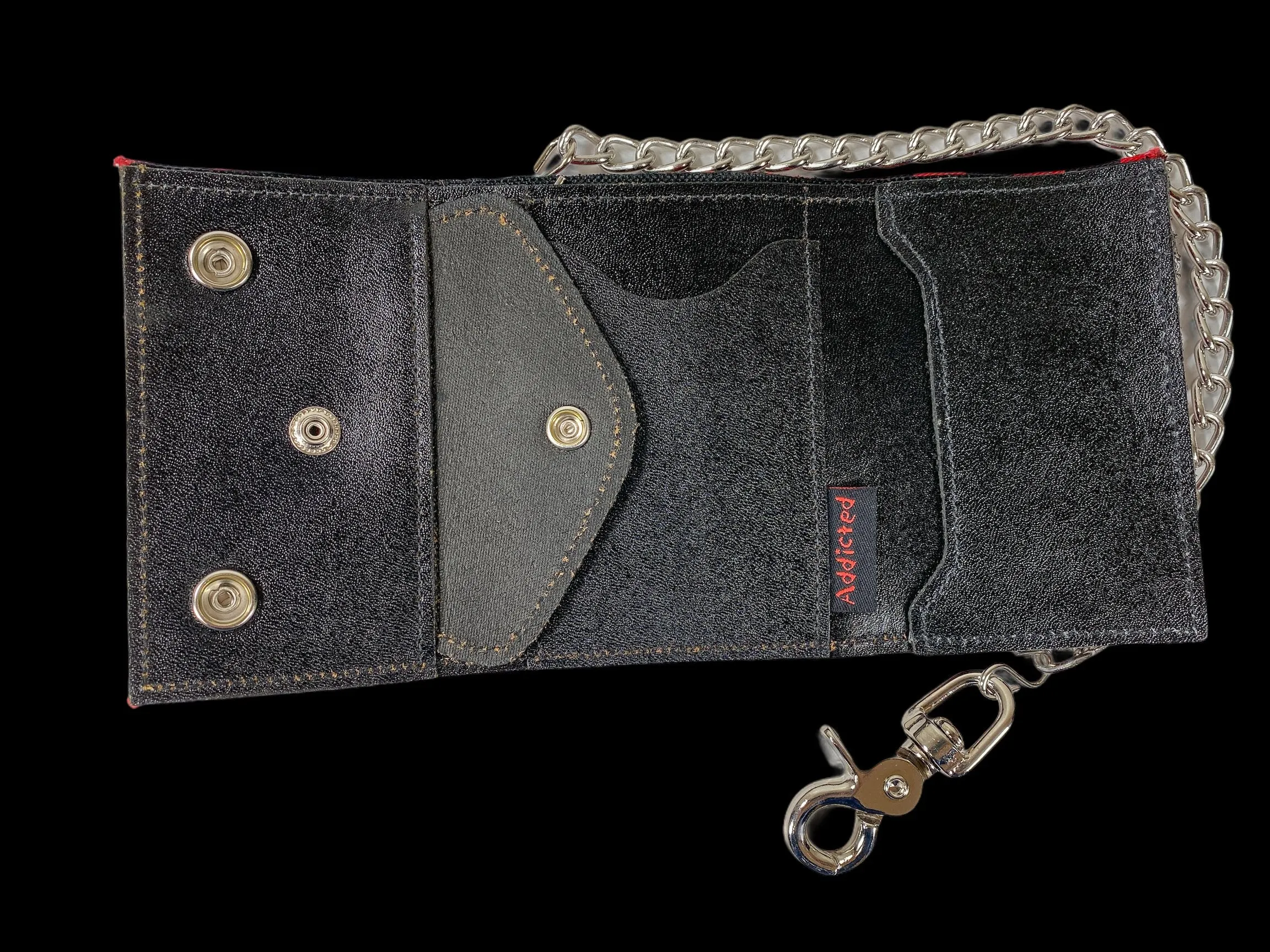 Checkered Wallet
Patch-Rebel, Union Jack Or Punk
Leather Back