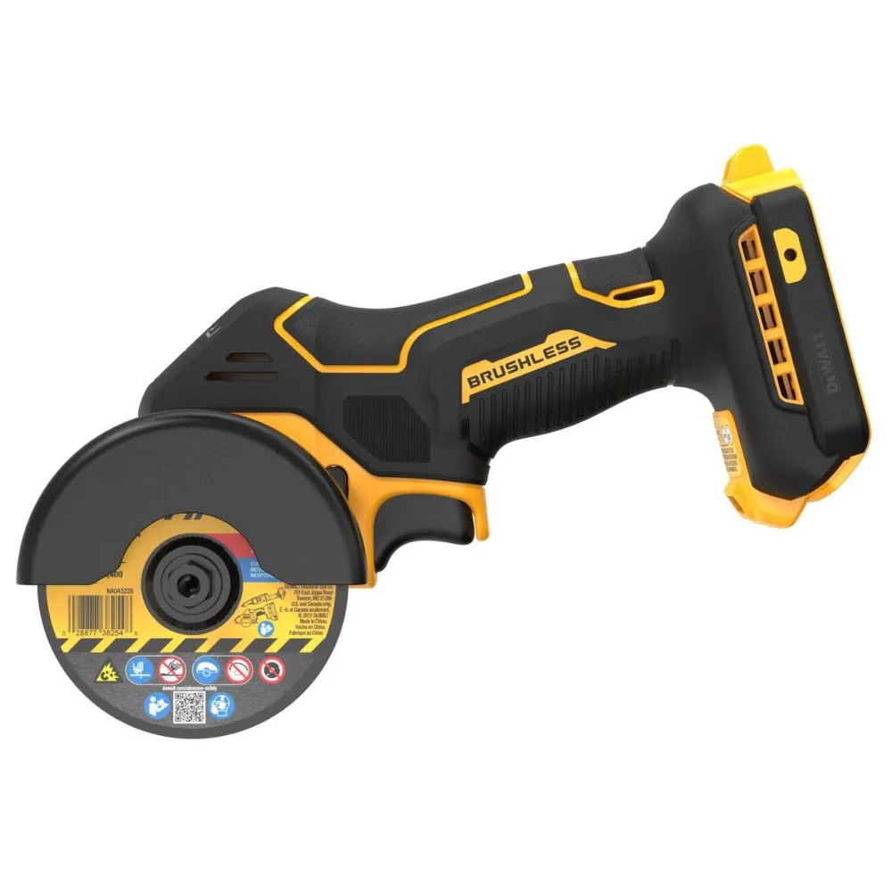 DEWALT DCS438E1 20V MAX XR® Brushless Cordless 3-in Cut-Off Tool Kit With DEWALT POWERSTACK™ Compact Battery