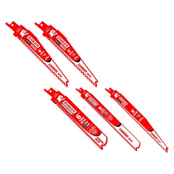 Diablo Steel Demon/Demo Demon Reciprocating Saw Blade Set - 5 Pcs