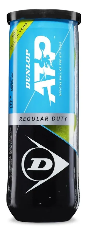 Dunlop ATP Regular Duty All Court Tennis Balls Case - 24 of 3 Ball Cans (72 balls)