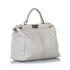 Fendi Peekaboo Leather Satchel (SHG-32335)