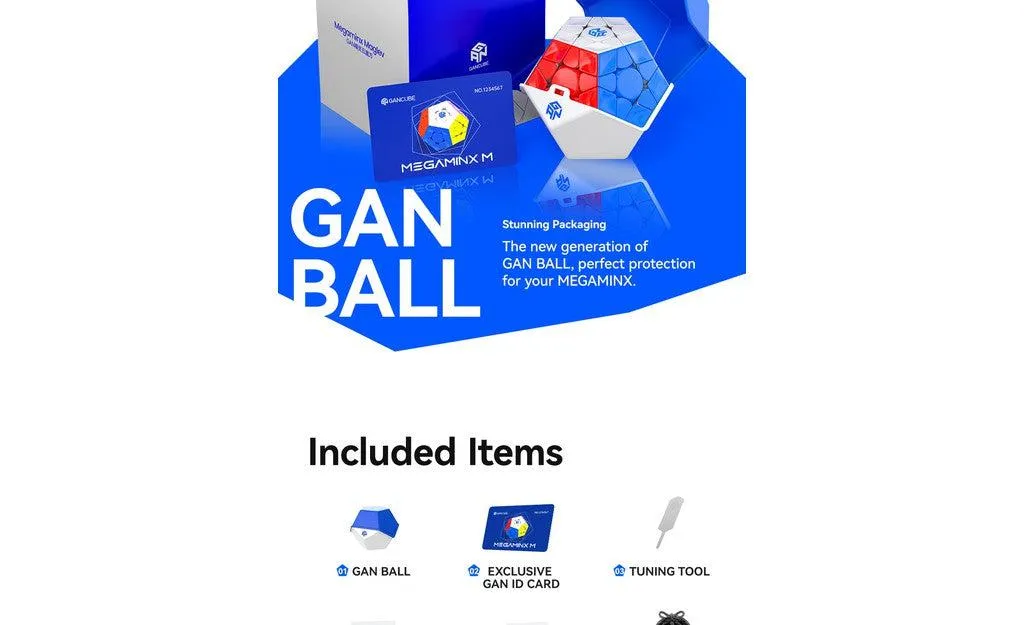 GAN Megaminx V2 (Magnetic, MagLev, UV Coated)