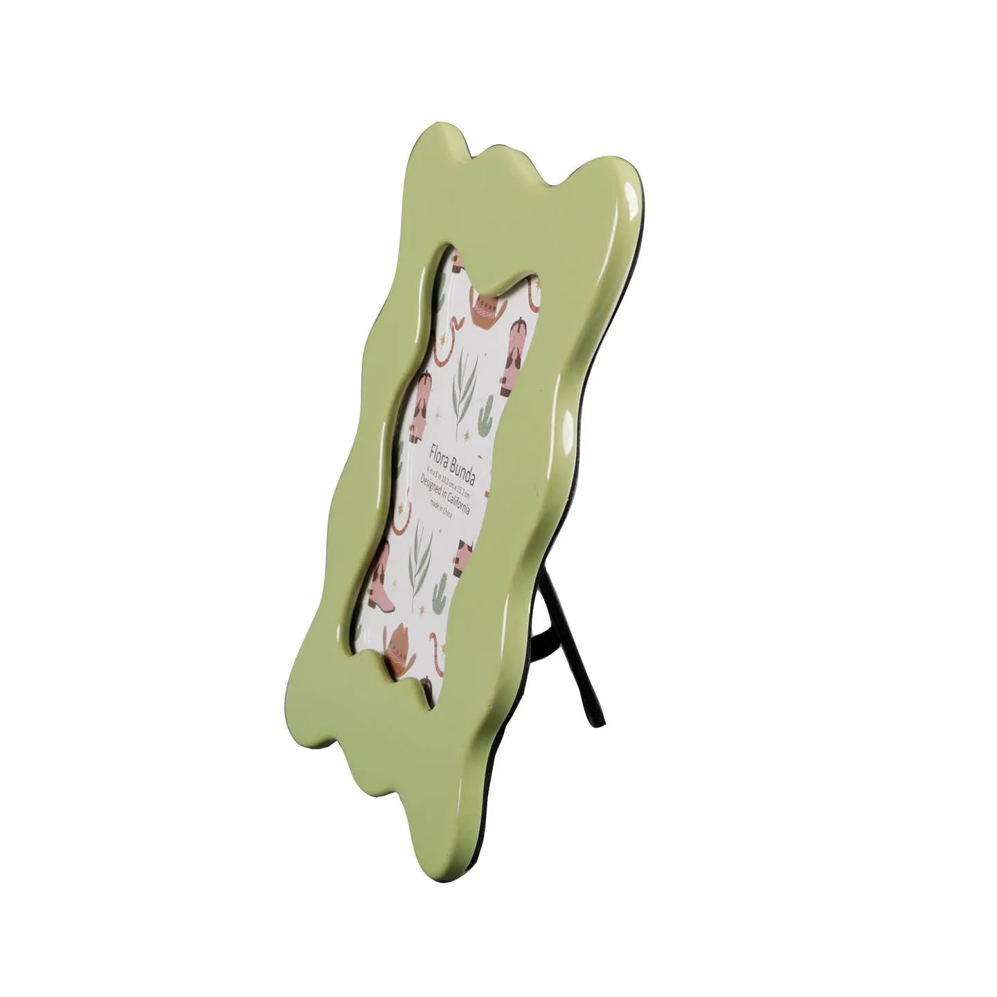 Green Wavy Ceramic Frame