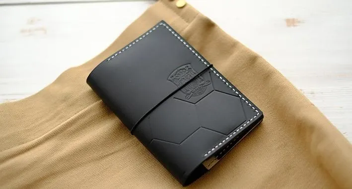 Handmade Leather Soccer Bifold Cool Men Long Wallet PERSONALIZED MONOGRAMMED GIFT CUSTOM Travel Wallet Passport Wallet