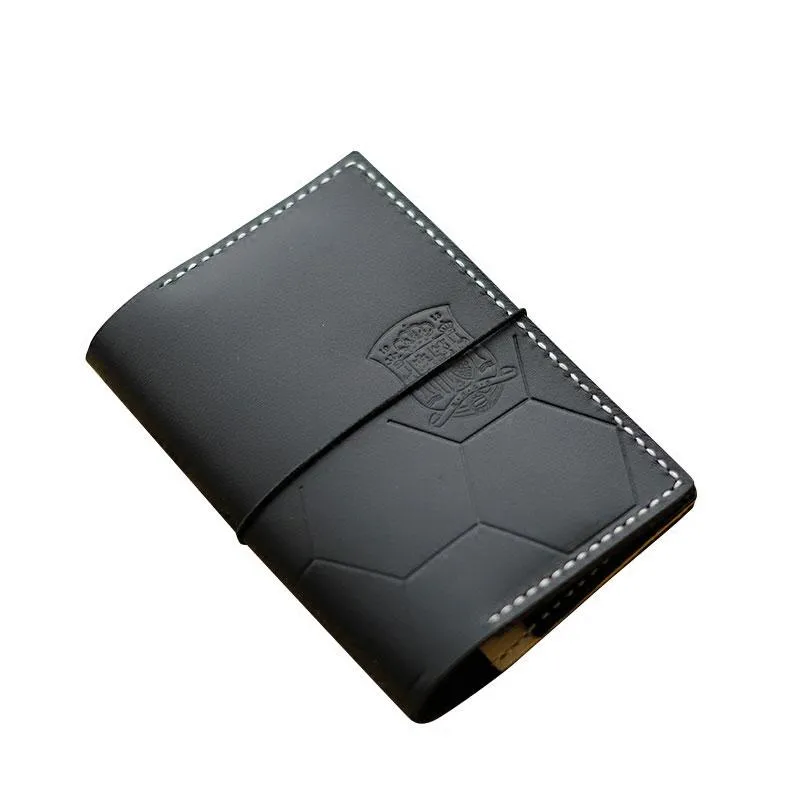 Handmade Leather Soccer Bifold Cool Men Long Wallet PERSONALIZED MONOGRAMMED GIFT CUSTOM Travel Wallet Passport Wallet