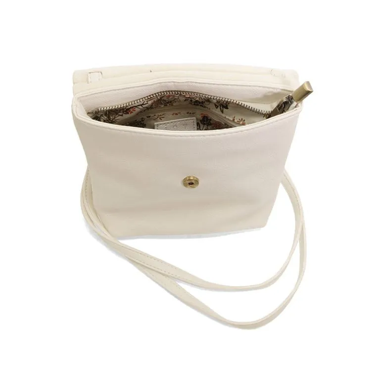 Joy Susan Aimee Front Flap Crossbody White