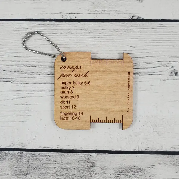 Katrinkles Wraps Per Inch Mini Tool (Without Groove Lines)