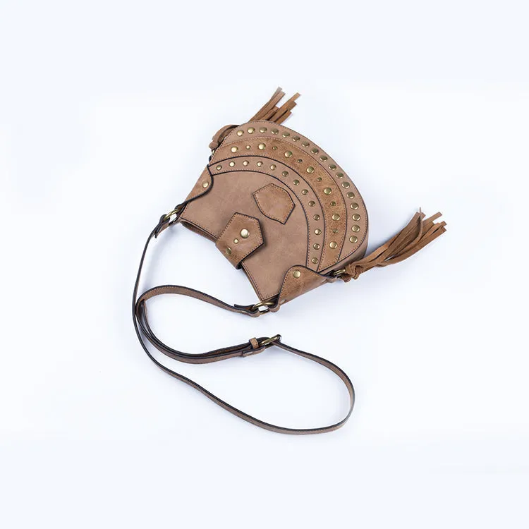 Ladies Western Crossbody Purse With Fringe Crossbody Boho Bag