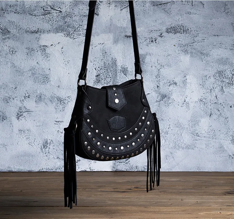 Ladies Western Crossbody Purse With Fringe Crossbody Boho Bag