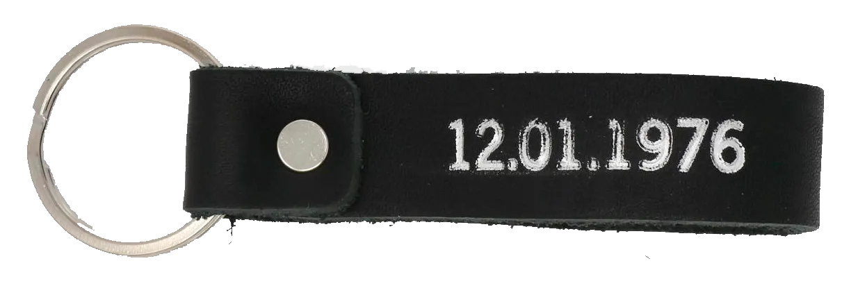 Leather Keychain - Wholesale - Cream