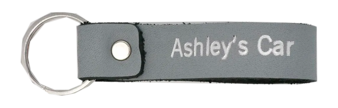 Leather Keychain - Wholesale - Cream