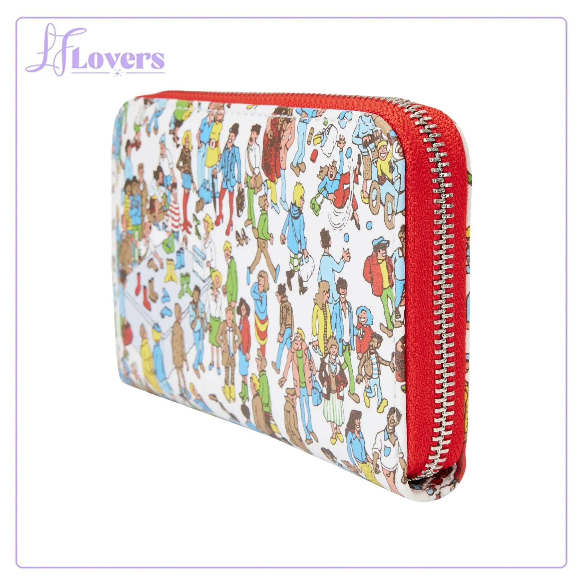 Loungefly Wheres Waldo AOP Zip Around Wallet