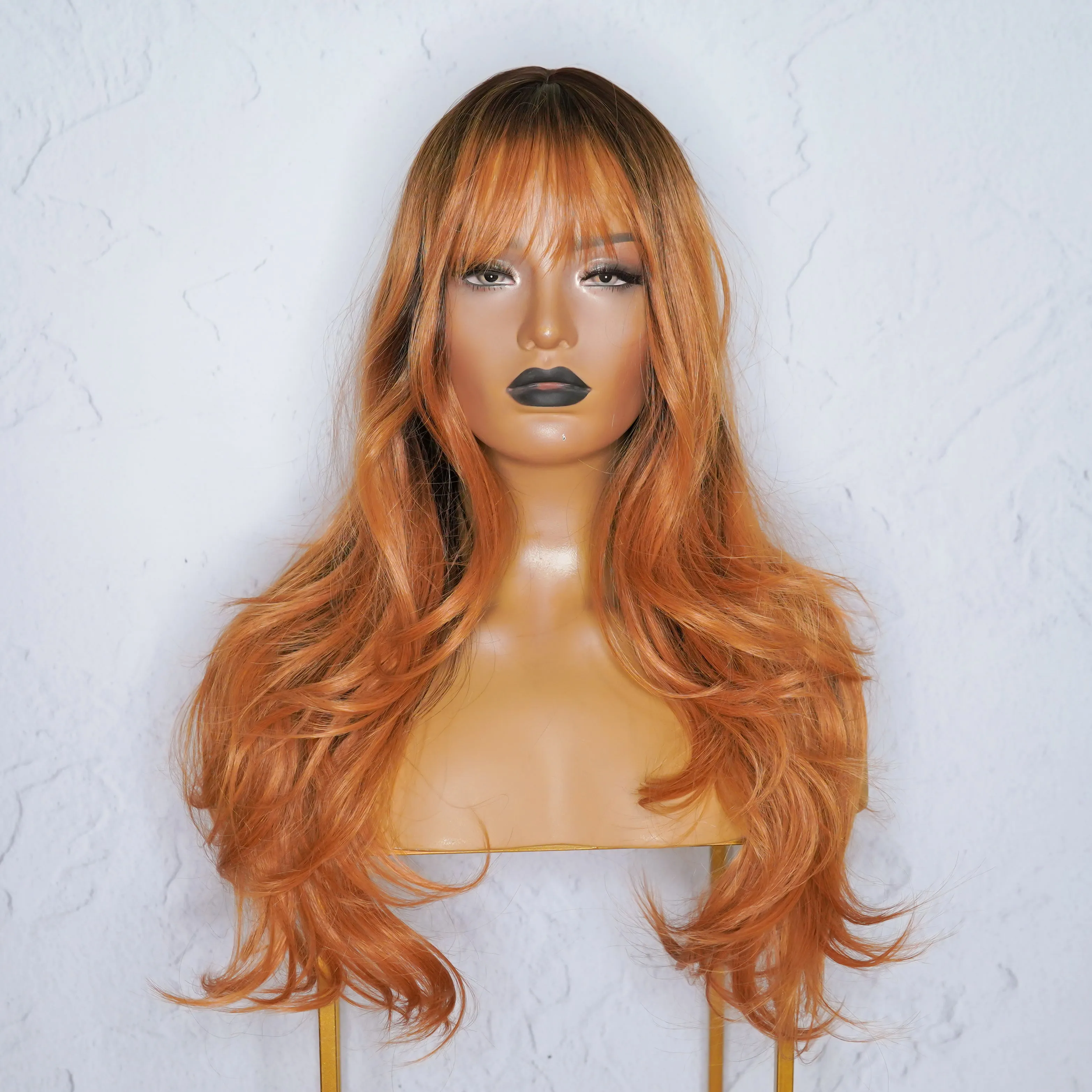MILO Copper Ombre Fringe Wig