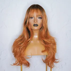 MILO Copper Ombre Fringe Wig