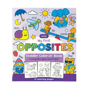 My First Opposites Toddler Color-in Book
