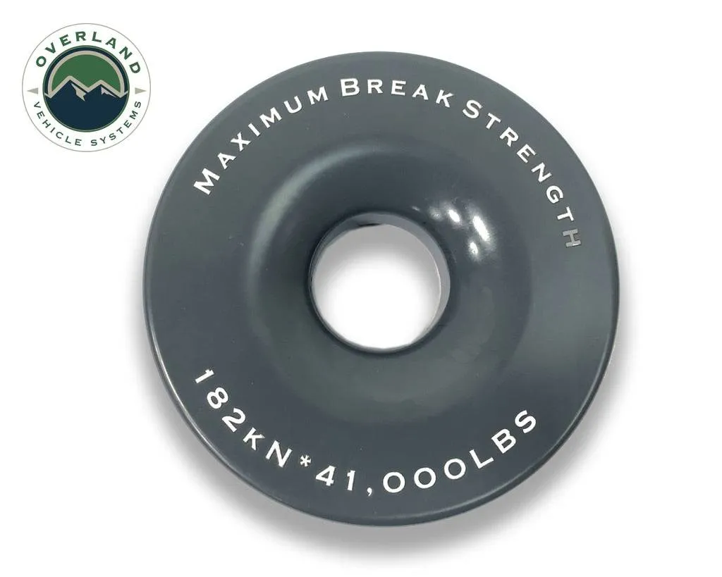Overland Vehicle Systems Recovery Ring 4.00" 41,000 lb. Gray With Storage Bag | Universal