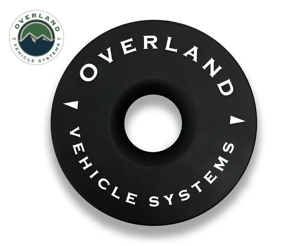 Overland Vehicle Systems Recovery Ring 6.25" 45,000 lb. Black With Storage Bag | Universal