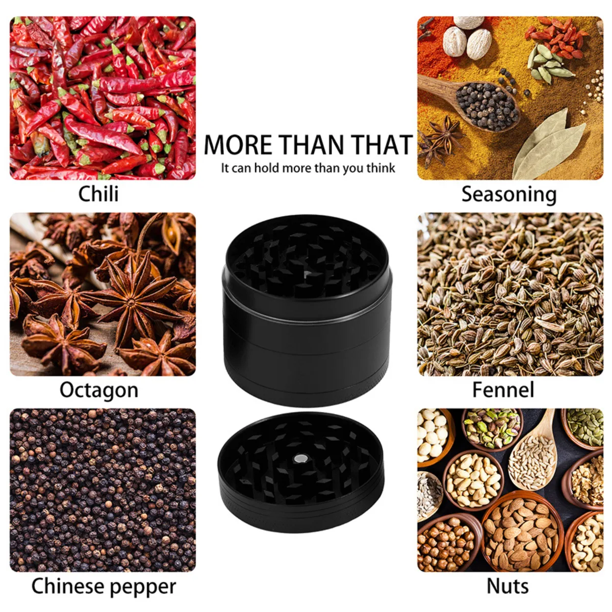 Peace Sign 4 Part Compact Grinder
