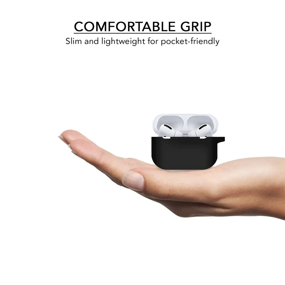 Silicone Airpods Pro Case Cover Black