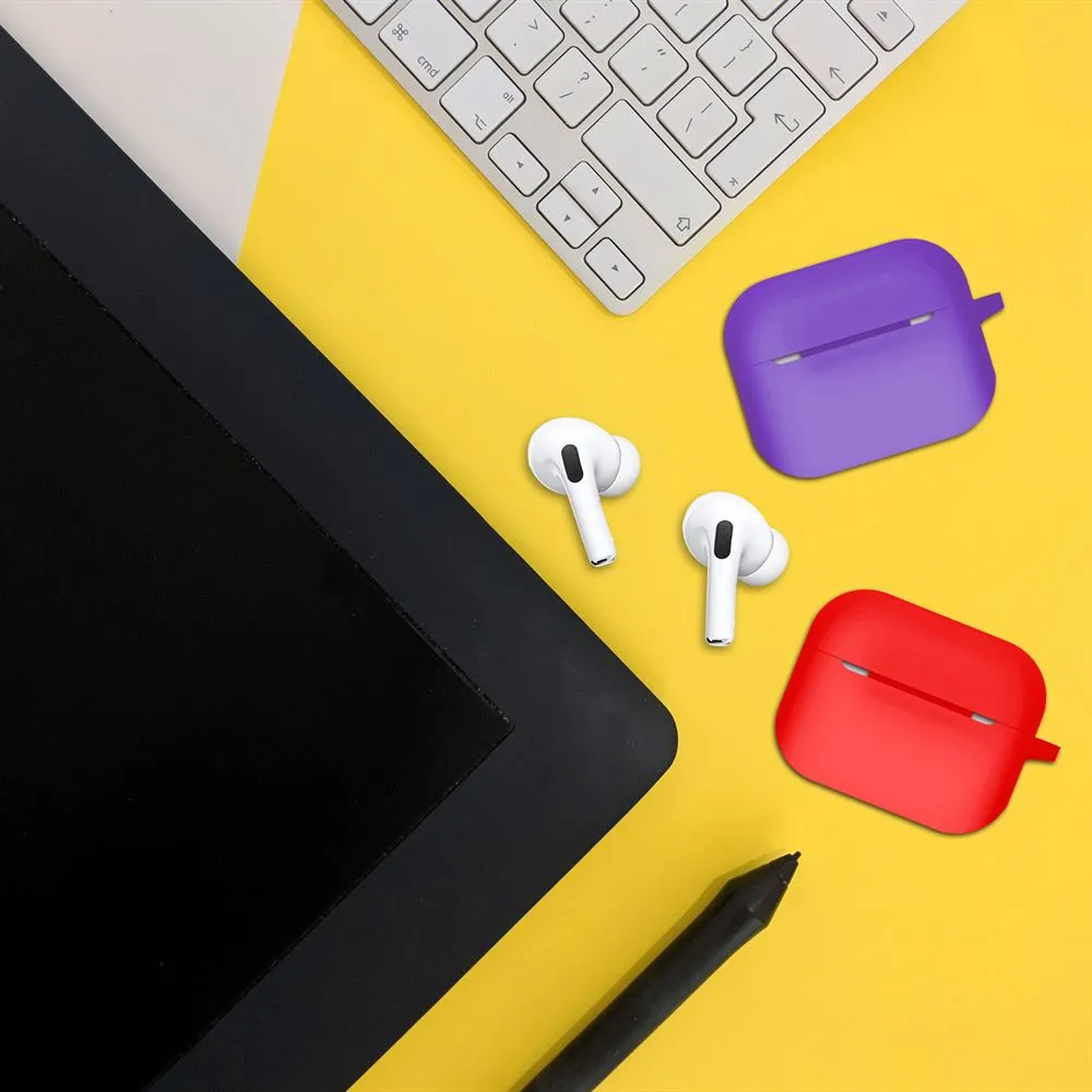 Silicone Airpods Pro Case Cover Black