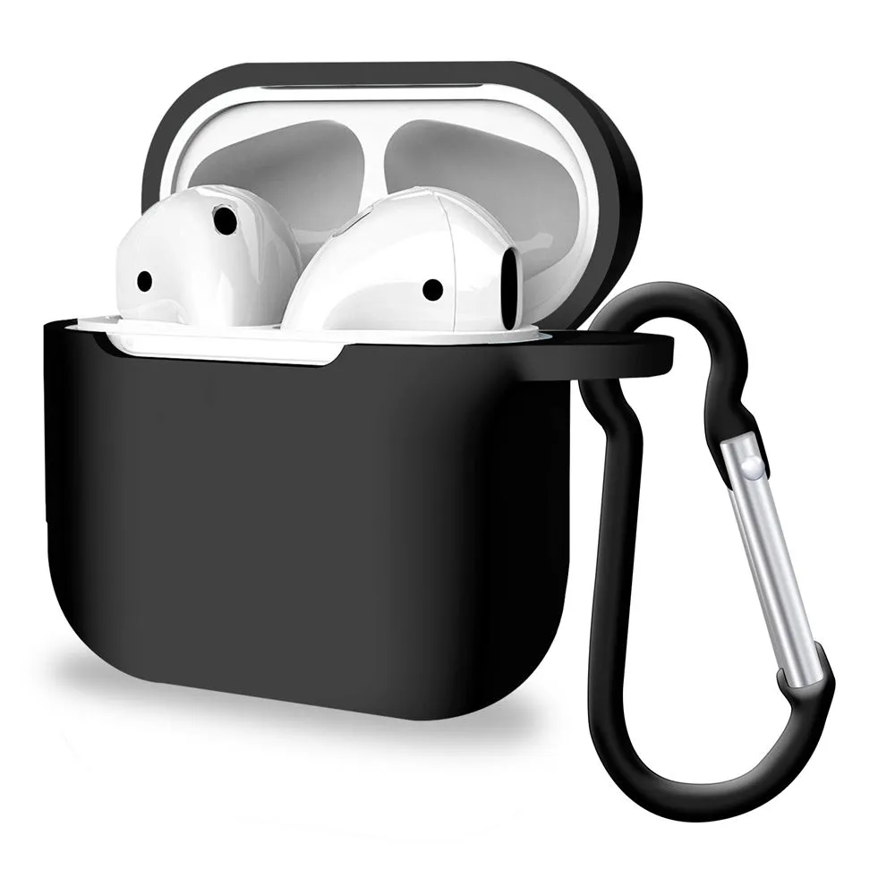 Silicone Airpods Pro Case Cover Black