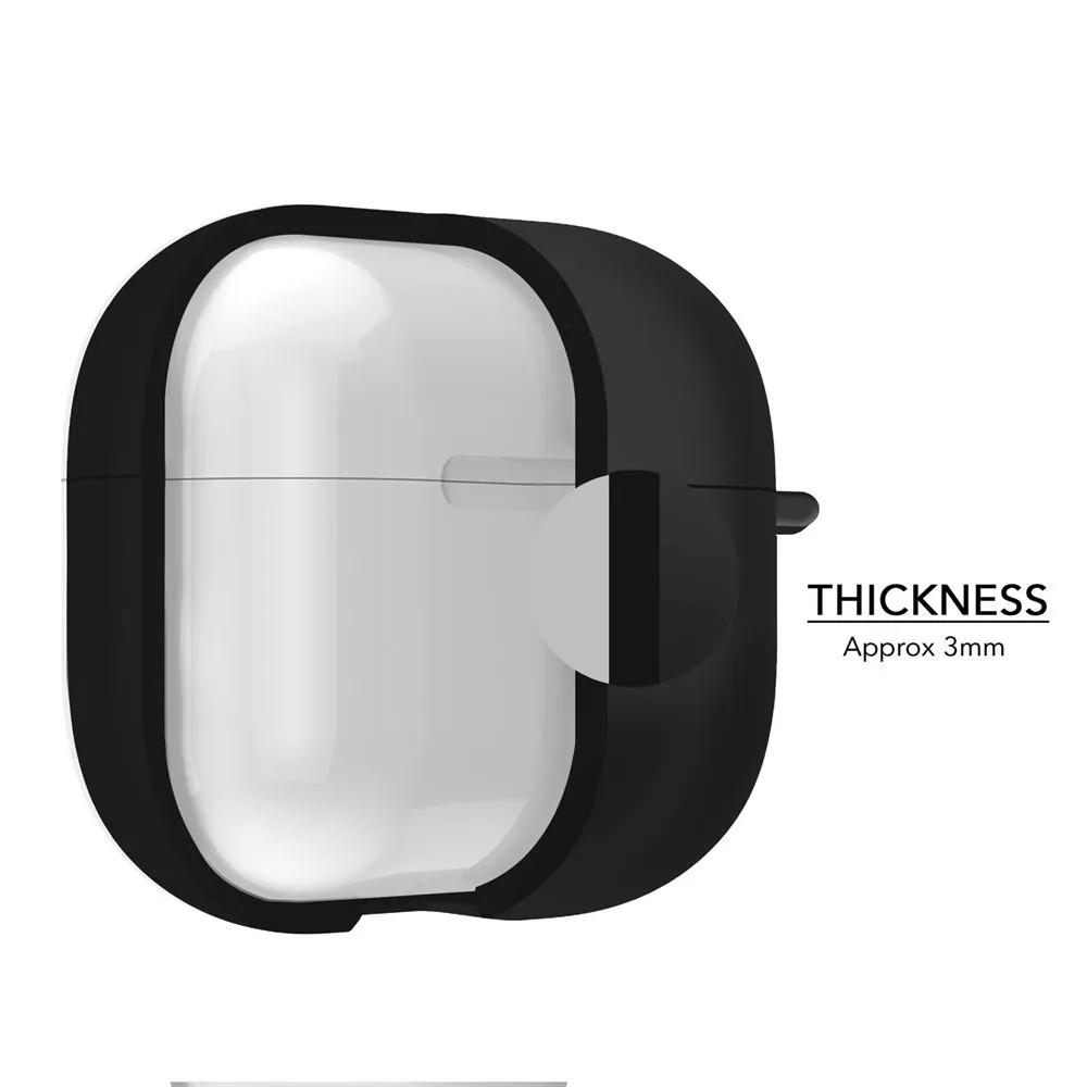 Silicone Airpods Pro Case Cover Black