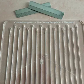 The Create Template for geometric, quilted hexagon, triangle, diamond patterns on clay slabs and veneers