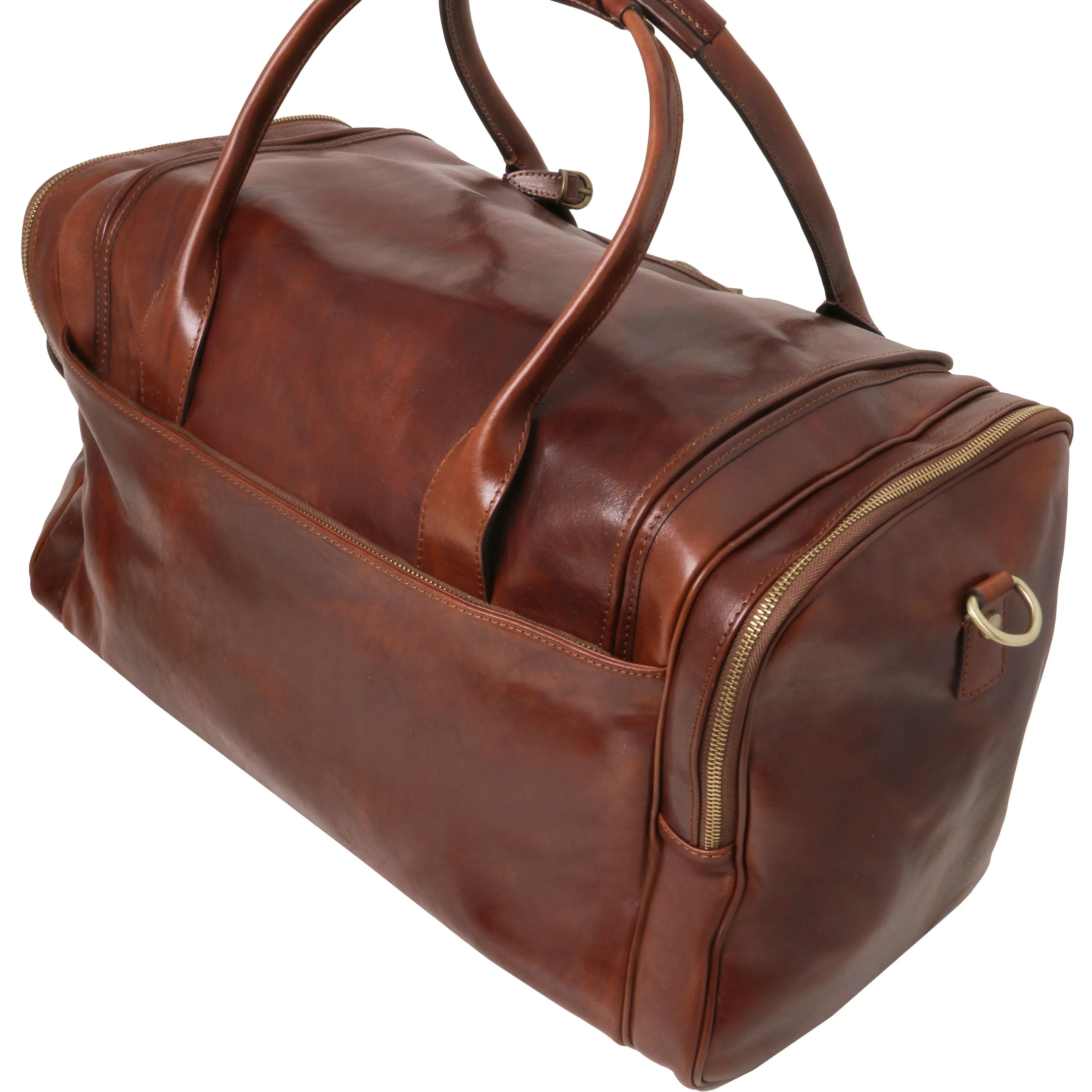 TL Voyager - Travel leather bag with side pockets | TL142141