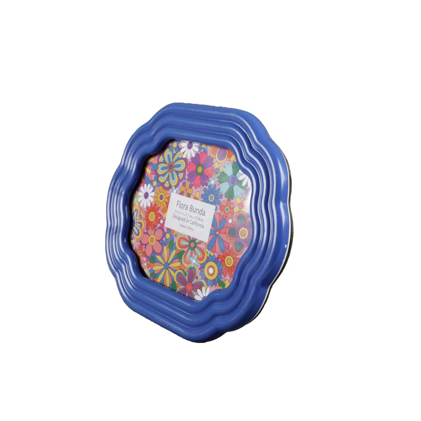 Violet Horizontal Oval Wave Ceramic Frame