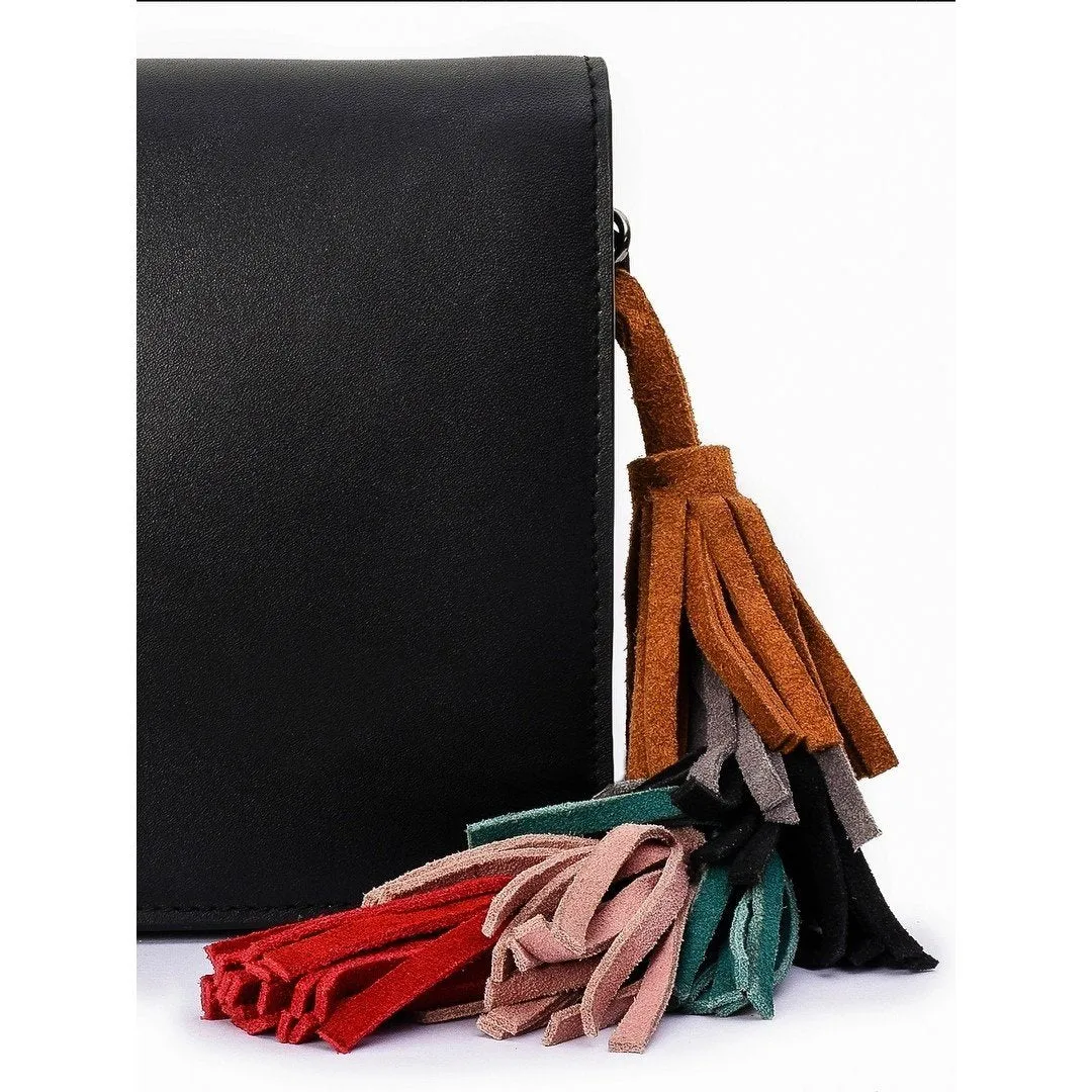 Women's Leather Cross Body Bag - PRU1396